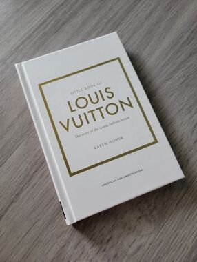Louis Vuitton White Hardcover with Gold Accents Decor